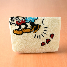 商品画像 Accommode（アコモデ） ディズニー サガラビックポーチ　（ミッキー＆ミニー）アイボリー