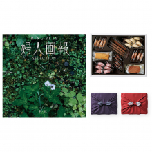 商品画像 婦人画報 カタログギフト 静花（せいか）コース＋帝国ホテルクッキー 詰め合わせセット【京都・風呂敷包み】