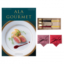 商品画像 ALA GOURMET（ア・ラ・グルメ）　グルメカタログギフト　ラ ヴィ アン ローズ＋箸二膳(箔一金箔箸)【風呂敷包み】