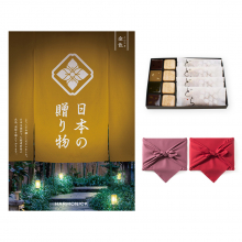 商品画像 日本の贈り物　カタログギフト　金色（こんじき）+＜KOGANEAN＞【風呂敷包み】こがねもなか・こいねり・どら各4個