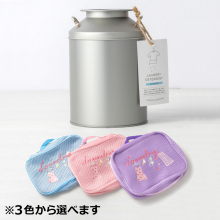 商品画像 Narue（ナルエー）ランドリーケース大＆ とみおかクリーニング洗濯洗剤オリジナル（ミルク缶入）ギフトセット（B）