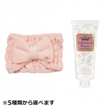 商品画像 Narue（ナルエー）コットンベロアリボンヘアバンド（ピンク）＆TOCCA（トッカ）ハンドクリーム（１種）ギフトセット