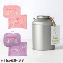 商品画像 Narue（ナルエー）ランドリーケース大小＆ とみおかクリーニング洗濯洗剤プラス（ミルク缶入）ギフトセット（C）