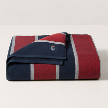 商品画像 RALPH LAUREN HOME（ラルフ ローレン ホーム）RL POLO BEAR ハーフブランケット（NAVY）【化粧箱入り】