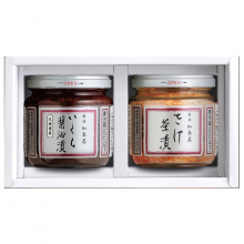 商品画像 新潟 加島屋　ビン詰BM2-03セット（さけ茶漬　中ビン×1／いくら醤油漬　中ビン×1）