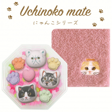 商品画像 Uchinoko mate ラムネと金平糖とハンカチ(スコティッシュフォールド)