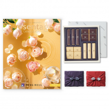 商品画像 【10月14日より出荷予定】リンベル Presentage(プレゼンテージ)カタログギフト QUARTET〔カルテット〕+帝国ホテル チョコレート(TA-20BE)セット【京都・風呂敷包み】