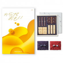 商品画像 【10月14日より出荷予定】からだおもい(雑誌ターザン×タニタ食堂とコラボしたカタログギフト) KDPコース+帝国ホテル チョコレート(TA-20BE)セット【京都・風呂敷包み】