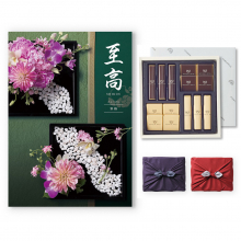 商品画像 【10月14日より出荷予定】至高(しこう) カタログギフト 寒椿(かんつばき)+帝国ホテル チョコレート(TA-20BE)セット【風呂敷包み】