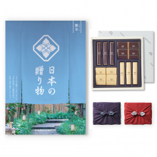 商品画像 【10月14日より出荷予定】日本の贈り物 カタログギフト 露草(つゆくさ)+帝国ホテル チョコレート(TA-20BE)セット【京都・風呂敷包み】