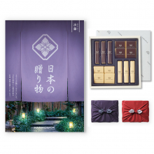 商品画像 【10月14日より出荷予定】日本の贈り物 カタログギフト 淡藤(あわふじ)+帝国ホテル チョコレート(TA-20BE)セット【京都・風呂敷包み】