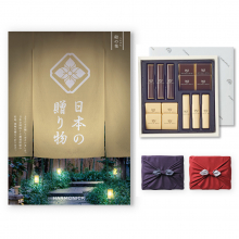 商品画像 【10月14日より出荷予定】日本の贈り物 カタログギフト 卯の花(うのはな)+帝国ホテル チョコレート(TA-20BE)セット【京都・風呂敷包み】