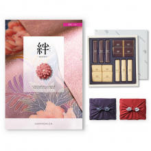 商品画像 【10月14日より出荷予定】絆(きずな) カタログギフト 慈愛(じあい) +帝国ホテル チョコレート(TA-20BE)セット【京都・風呂敷包み】
