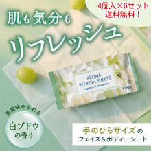 商品画像 Chrdonnay（シャルドネ） ビューティー アロマリフレッシュシート 6個セット