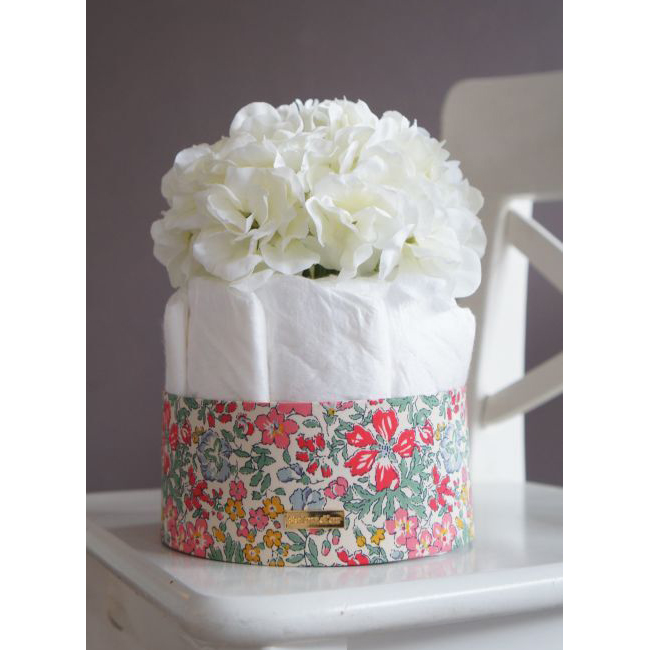 ダイパーケーキ おむつケーキ 花柄 リバティ レッド Concent コンセント