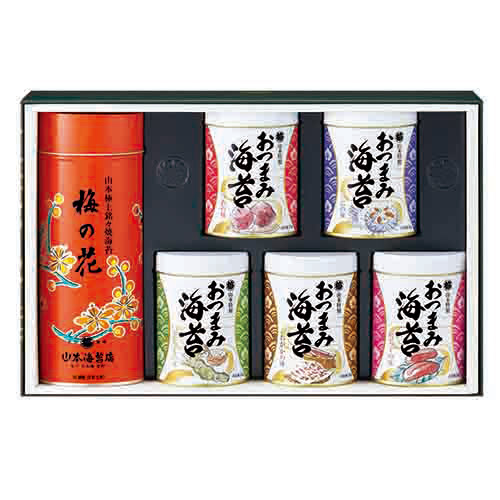 山本海苔店 梅の花 焼海苔 おつまみ海苔5缶詰合せ Yuv5ar Concent コンセント