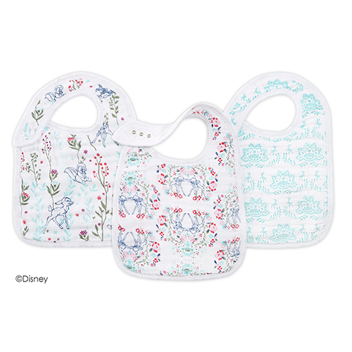 Aden Anais エイデンアンドアネイ ディズニーベビー スナップビブ 3枚組セット バンビ Disn400j Concent コンセント Aden Anais エイデンアンドアネイ ディズニーベビー スナップビブ 3枚組セット バンビ Disn400j Concent コンセント