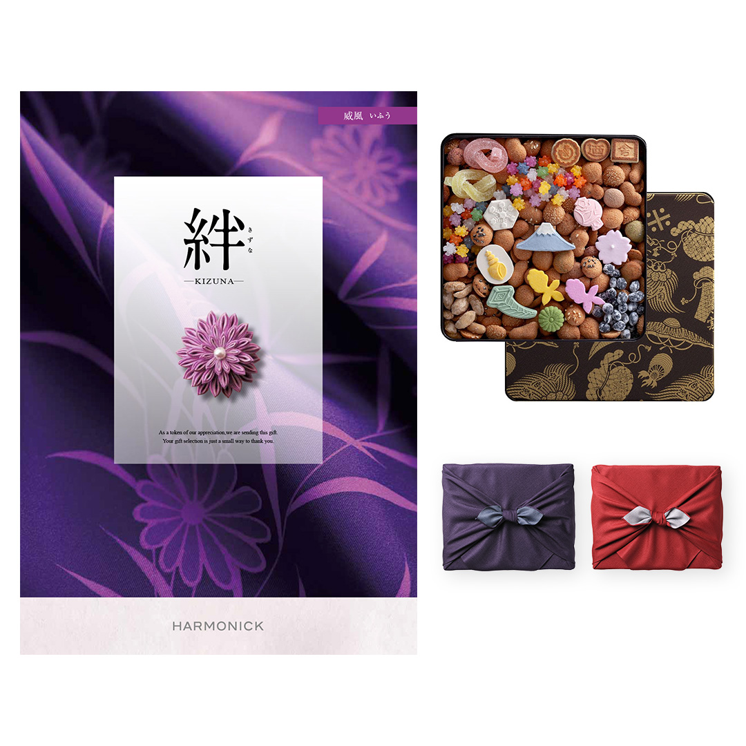 絆(きずな) カタログギフト 威風(いふう) +銀座菊廼舎(きくのや) 冨貴