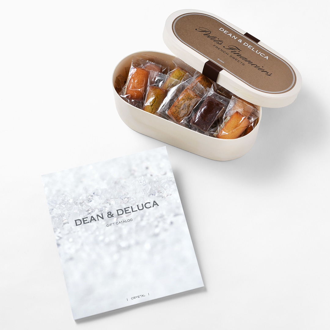 DEAN & DELUCA（ディーン&デルーカ） ギフトカタログ CRYSTAL(クリスタル)＋プティ・フィナンシェ・コレクション【風呂敷包み】