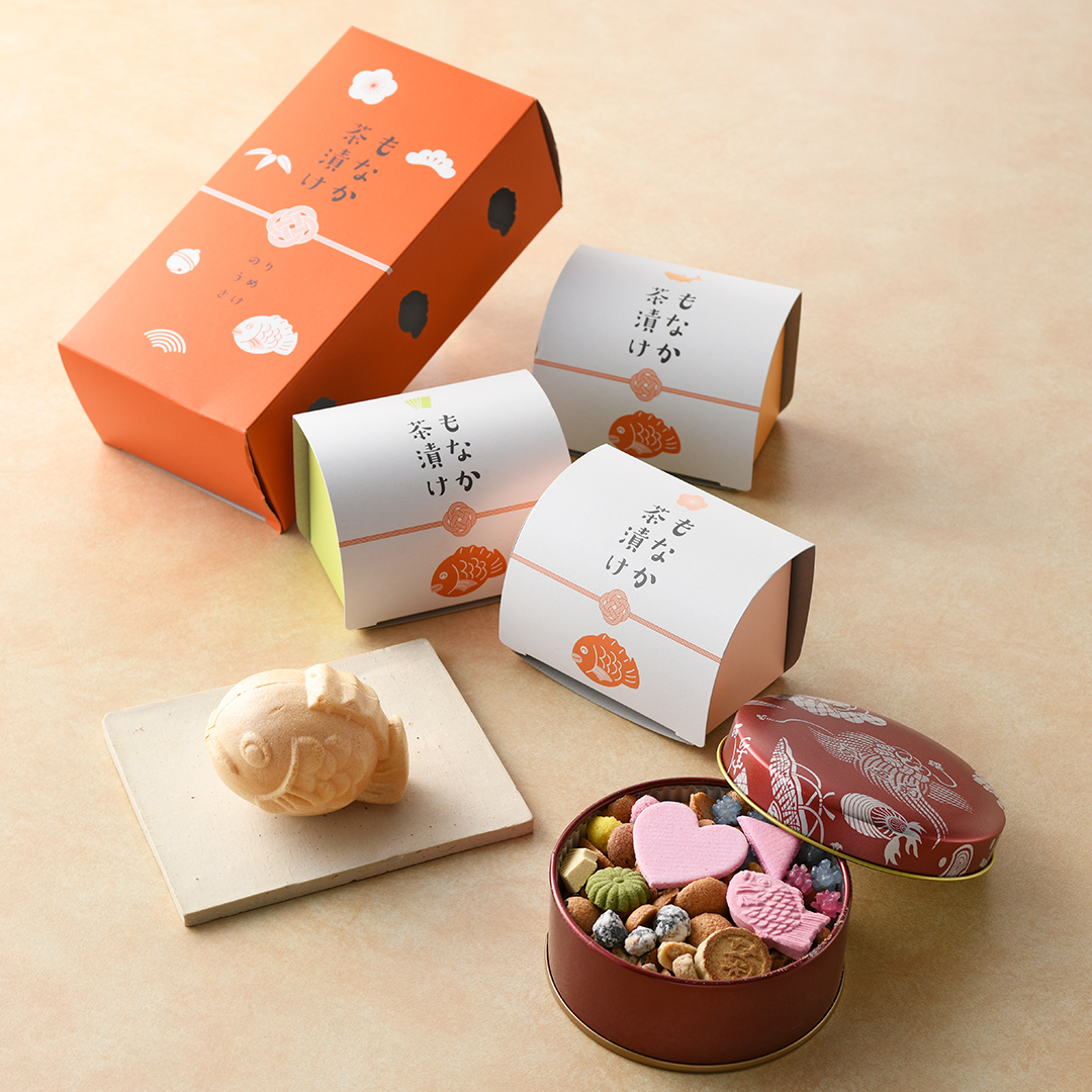 商品画像 ≪結婚引き出物：引き菓子・ワンモア≫銀座菊廼舎・縁起物（鯛）　2点セット