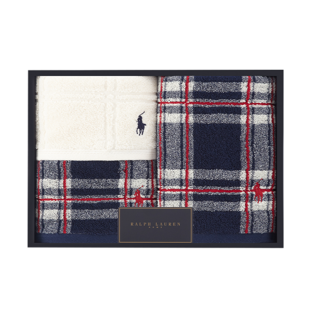 RALPH LAUREN HOME(ラルフ ローレン ホーム)トールマッジヒル ウォッシュタオル2P&ハンドタオルセット