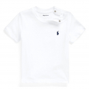 POLO RALPH LAUREN（ポロ ラルフ ローレン） コットン ジャージー クルーネック Tシャツ ホワイト 12M