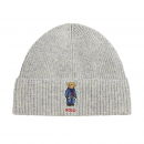POLO Ralph Lauren（ポロ ラルフ ローレン）Polo ベア リブニット ビーニー[アンドーバー ヘザー(グレー)]【ラッピングバッグ】