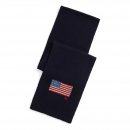 POLO Ralph Lauren（ポロ ラルフ ローレン）フラッグ ニット ウールブレンド マフラー[コレクション ネイビー]【化粧箱入り】