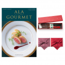 ALA GOURMET（ア・ラ・グルメ）　グルメカタログギフト　ラ ヴィ アン ローズ＋箸二膳(金ちらし)【風呂敷包み】