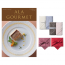 ALA GOURMET（ア・ラ・グルメ）　グルメカタログギフト　シンデレラ+ Hotman 1秒タオル ホットマンカラーハンドタオル2枚セット【風呂敷包み】