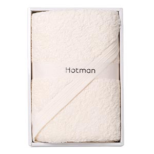 Hotman (ホットマン) 1秒タオル ホットマンカラーシリーズ バスタオル1枚セット(アイボリー)(HC-10083・IVO)