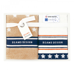 BEAMS DESIGN（ビームス デザイン）　ウォッシュタオル2枚セット＜NEW STAR GIFT＞ 51-3129150