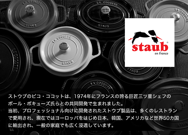 STAUB(ストウブ) ピコ・ココット オーバル 27cm (グレー
